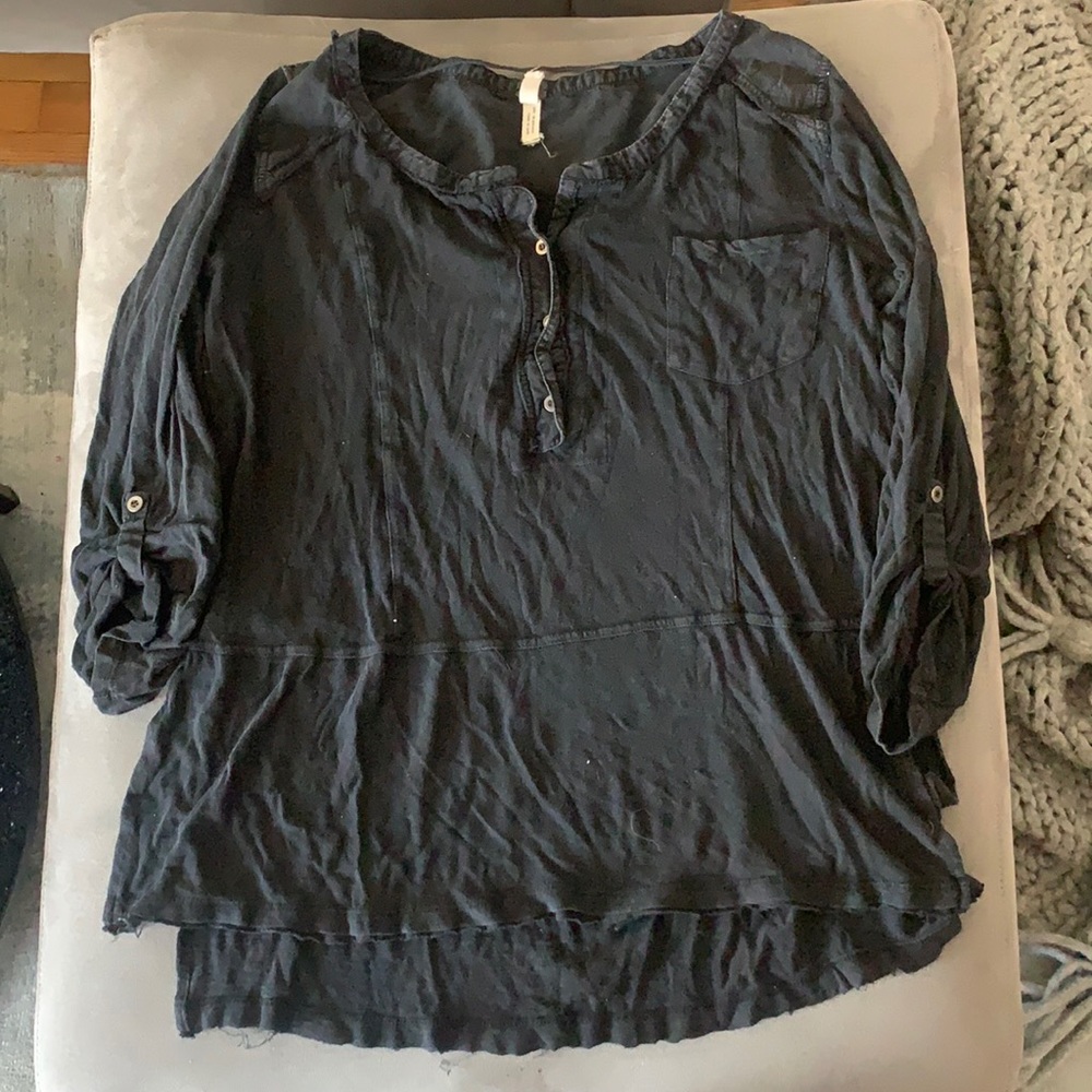 Free people black shirt
